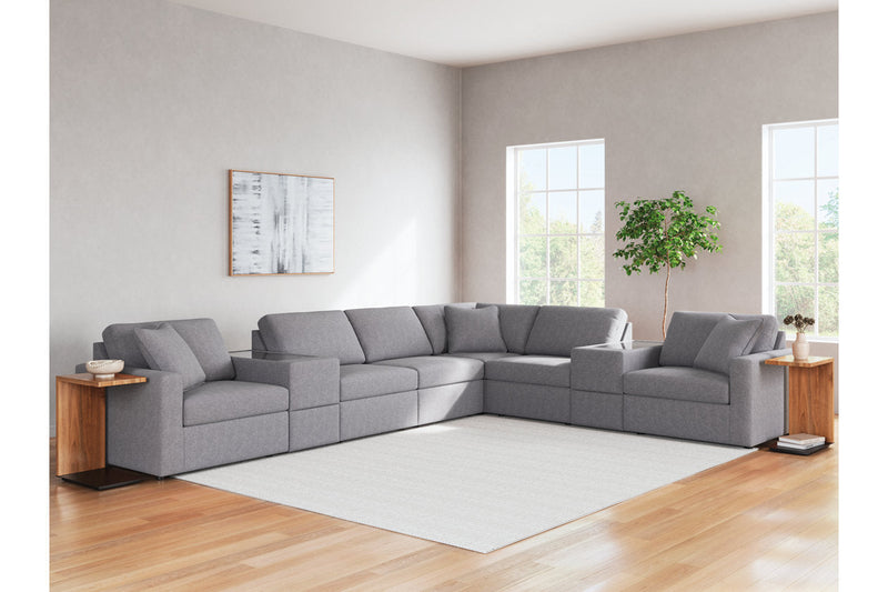 Modmax Granite 8-Piece Sectional -  Ashley - Lara Furniture