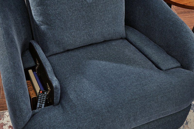 Modmax Ink 6-Piece Sectional and Swivel Glider Recliner -   - Lara Furniture