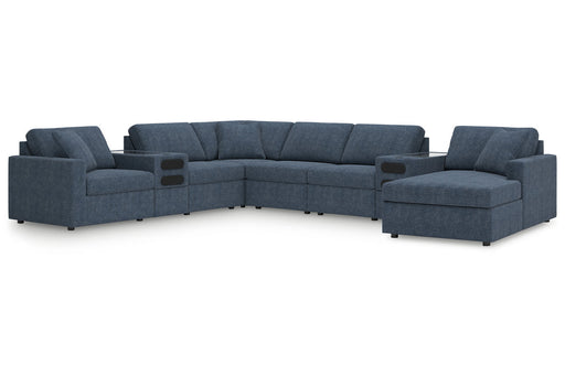 Modmax Ink 8-Piece Sectional with Audio System and Chaise -   - Lara Furniture
