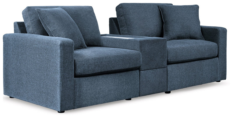 Modmax Sofa, Loveseat and Recliner in Ink from Ashley - Lara Furniture