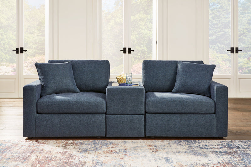 Modmax Sofa, Loveseat and Recliner in Ink from Ashley - Lara Furniture