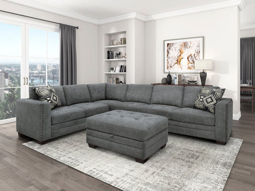 Sidney Gray Sectional - Lara FurnitureSectional