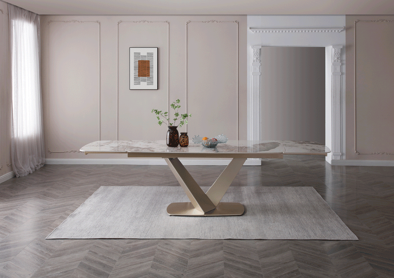 93 Dining Table With 2107 Chairs And 8010 Buffet Set - Lara Furniture