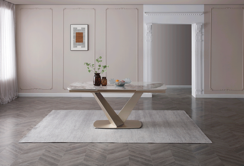 93 Dining Table With 2107 Chairs Set - Lara Furniture