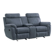 9301BUE*2 2pc Set: Sofa, Love - 9301BUE*2