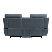 9301BUE*2 2pc Set: Sofa, Love - 9301BUE*2