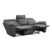 9301GRY*2 2pc Set: Sofa, Love - 9301GRY*2