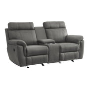 9301GRY*2 2pc Set: Sofa, Love - 9301GRY*2