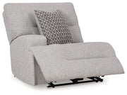 Acklen Place Pewter 6-Piece Power Reclining Sectional and Power Recliner from Ashley - Lara Furniture