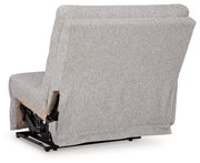 Acklen Place Pewter 6-Piece Power Reclining Sectional and Power Recliner from Ashley - Lara Furniture