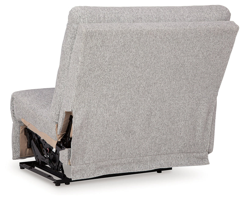 Acklen Place Pewter 6-Piece Power Reclining Sectional and Power Recliner from Ashley - Lara Furniture