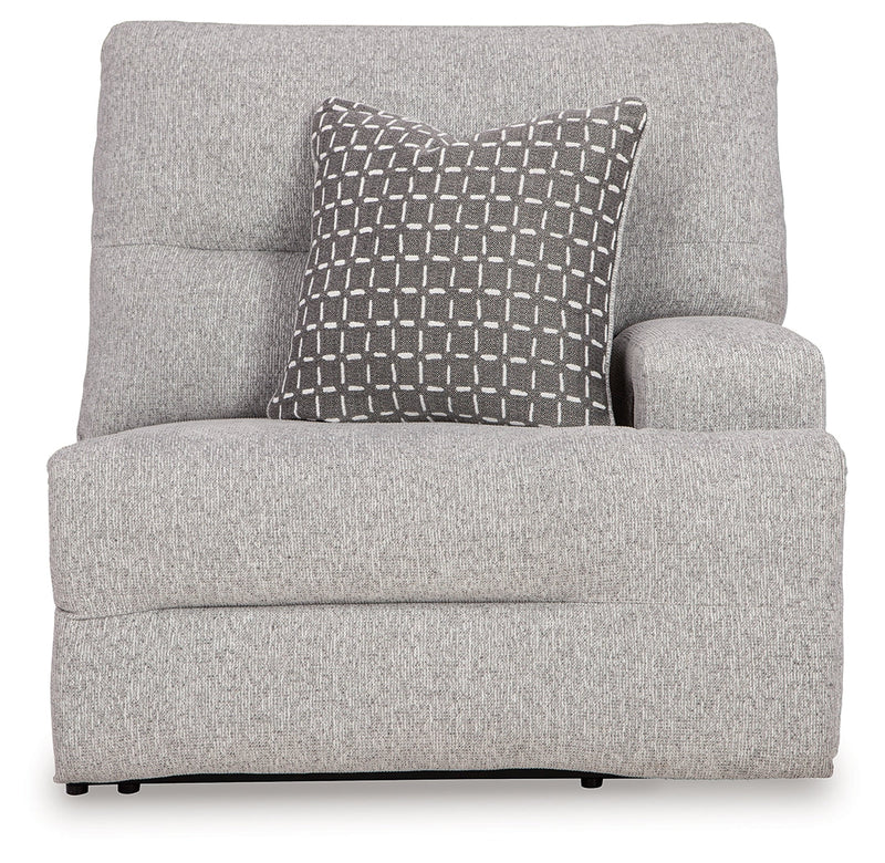 Acklen Place Pewter 6-Piece Power Reclining Sectional and Power Recliner from Ashley - Lara Furniture