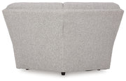 Acklen Place Pewter 6-Piece Power Reclining Sectional and Power Recliner from Ashley - Lara Furniture