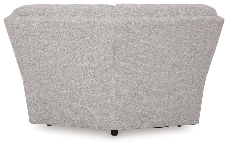 Acklen Place Pewter 6-Piece Power Reclining Sectional and Power Recliner from Ashley - Lara Furniture
