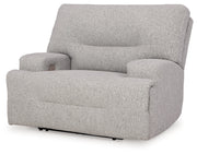 Acklen Place Pewter 6-Piece Power Reclining Sectional and Power Recliner from Ashley - Lara Furniture