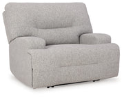 Acklen Place Pewter 6-Piece Power Reclining Sectional and Power Recliner from Ashley - Lara Furniture