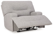 Acklen Place Pewter 6-Piece Power Reclining Sectional and Power Recliner from Ashley - Lara Furniture