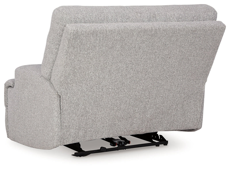 Acklen Place Pewter 6-Piece Power Reclining Sectional and Power Recliner from Ashley - Lara Furniture