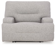 Acklen Place Pewter 6-Piece Power Reclining Sectional and Power Recliner from Ashley - Lara Furniture