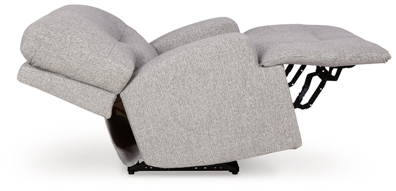 Acklen Place Pewter 6-Piece Power Reclining Sectional and Power Recliner from Ashley - Lara Furniture