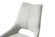 9368 Table Taupe With 1239 Swivel Beige Chairs Set - Lara FurnitureDining Room Set