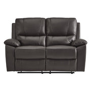 9368BRW*2 2pc Set: Sofa, Love - 9368BRW*2