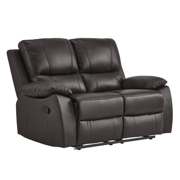 9368BRW*2 2pc Set: Sofa, Love - 9368BRW*2