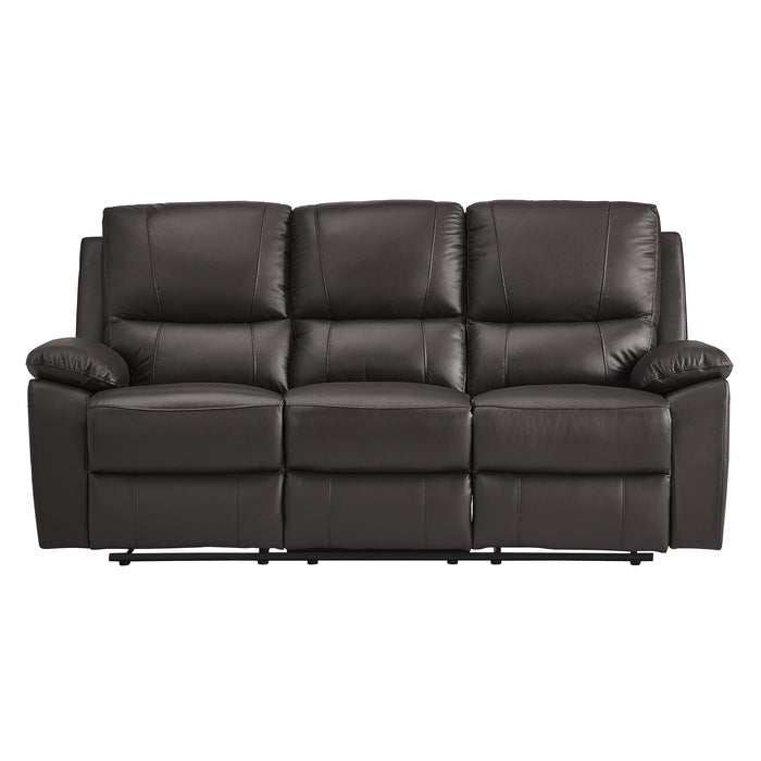 9368BRW-3 Double Reclining Sofa - 9368BRW-3