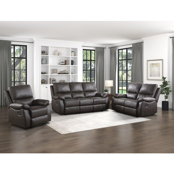 9368BRW-3 Double Reclining Sofa - 9368BRW-3