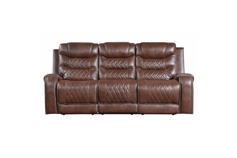 Putnam Brown Reclining Living Room Set - Lara FurnitureLiving Room Set