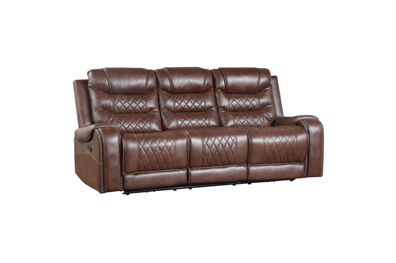 Putnam Brown Reclining Living Room Set - Lara FurnitureLiving Room Set