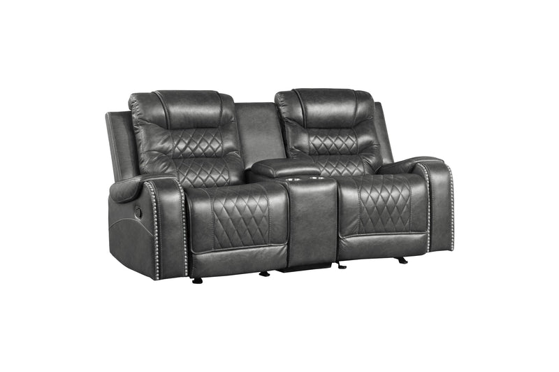 Putnam Gray Reclining Living Room Set - Lara FurnitureLiving Room Set