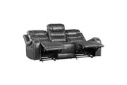Putnam Gray Reclining Living Room Set - Lara FurnitureLiving Room Set