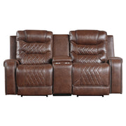 9405BR*2PW 2pc Set: Sofa, Love (Power) - 9405BR*2PW