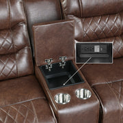 9405BR*2PW 2pc Set: Sofa, Love (Power) - 9405BR*2PW
