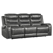 9405GY*2PW 2pc Set: Sofa, Love (Power) - 9405GY*2PW