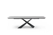 9422 Table With 1218 Swivel Dark Grey Chairs Set - Lara FurnitureDining Room Set
