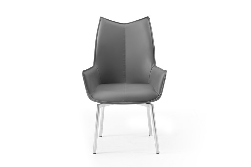 9422 Table with 1218 swivel Dark grey chairs SET - p13218