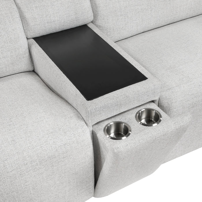 9455CLD*7LRRRPWH (7)7-Piece Modular Power Reclining Sectional with Power Headrests - 9455CLD*7LRRRPWH