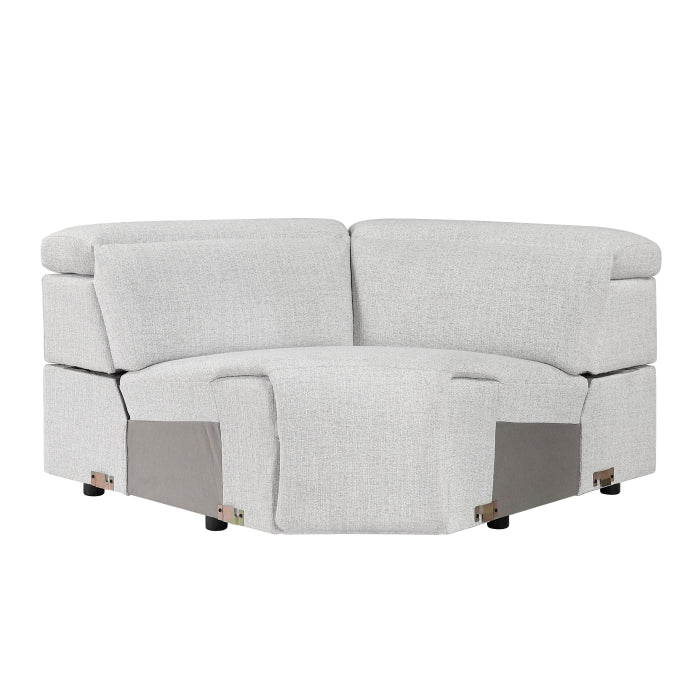 9455CLD*7LRRRPWH (7)7-Piece Modular Power Reclining Sectional with Power Headrests - 9455CLD*7LRRRPWH