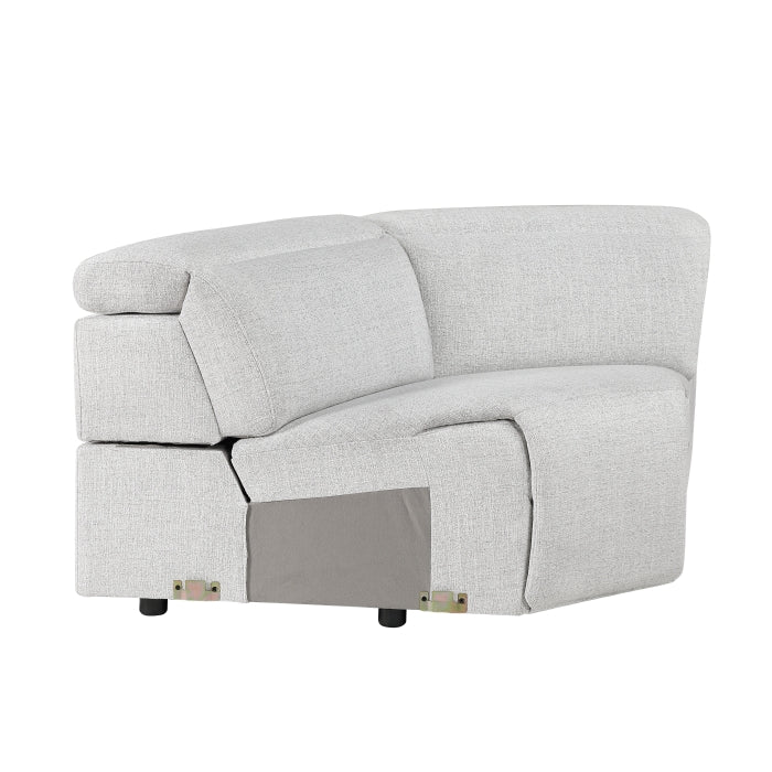 9455CLD*7LRRRPWH (7)7-Piece Modular Power Reclining Sectional with Power Headrests - 9455CLD*7LRRRPWH