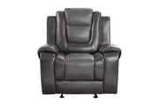 Briscoe Gray Reclining Living Room Set - Lara FurnitureLiving Room Set