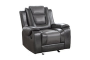 Briscoe Gray Reclining Living Room Set - Lara FurnitureLiving Room Set