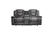 Briscoe Gray Reclining Living Room Set - Lara FurnitureLiving Room Set