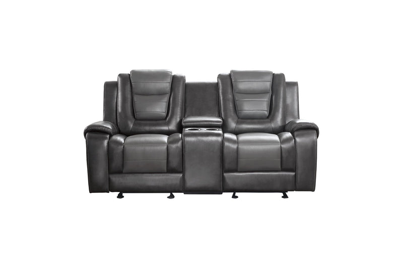 Briscoe Gray Reclining Living Room Set - Lara FurnitureLiving Room Set
