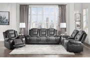 Briscoe Gray Reclining Living Room Set - Lara FurnitureLiving Room Set