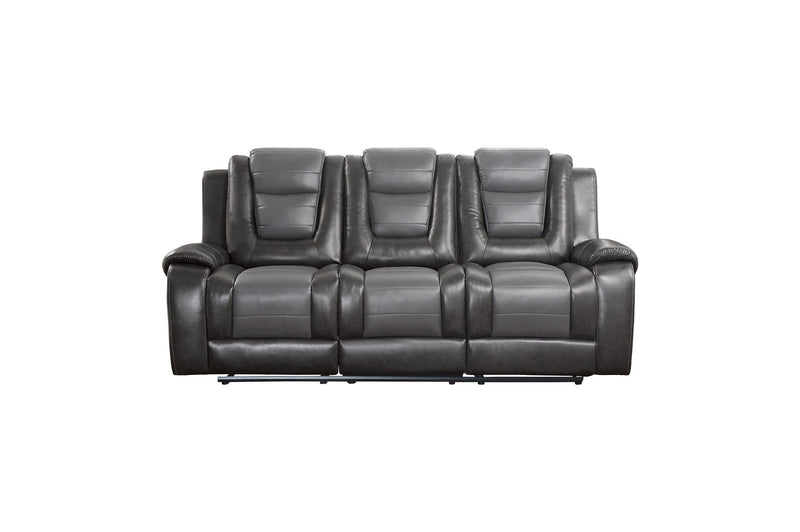Briscoe Gray Reclining Living Room Set - Lara FurnitureLiving Room Set