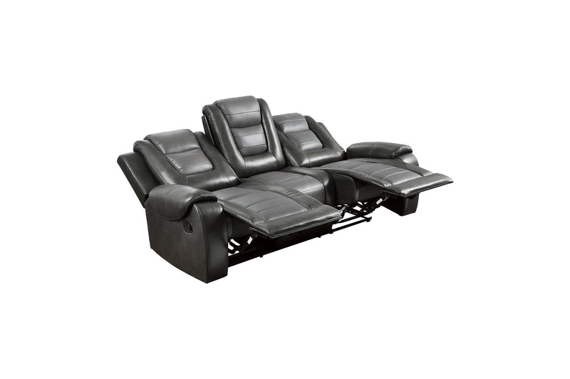 Briscoe Gray Reclining Living Room Set - Lara FurnitureLiving Room Set