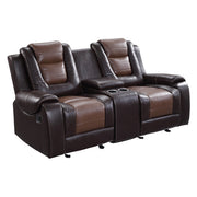 9470BR*2 2pc Set: Sofa, Love - 9470BR*2