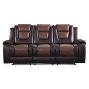 9470BR-3 Double Reclining Sofa with Center Drop-Down Cup Holders - 9470BR-3